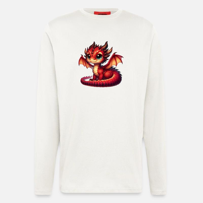 Drache - Langarmshirt - made by SPREAD - OFF WHITE