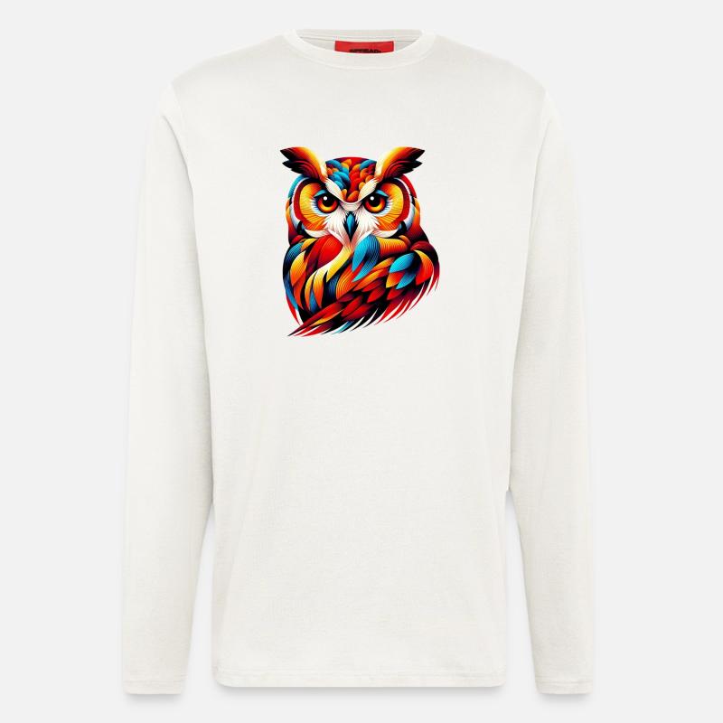Eule - Langarmshirt - made by SPREAD  - OFF WHITE