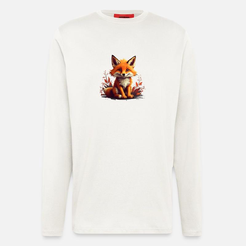 Mischievous Fox - Longsleeve - made by SPREAD  - OFF WHITE