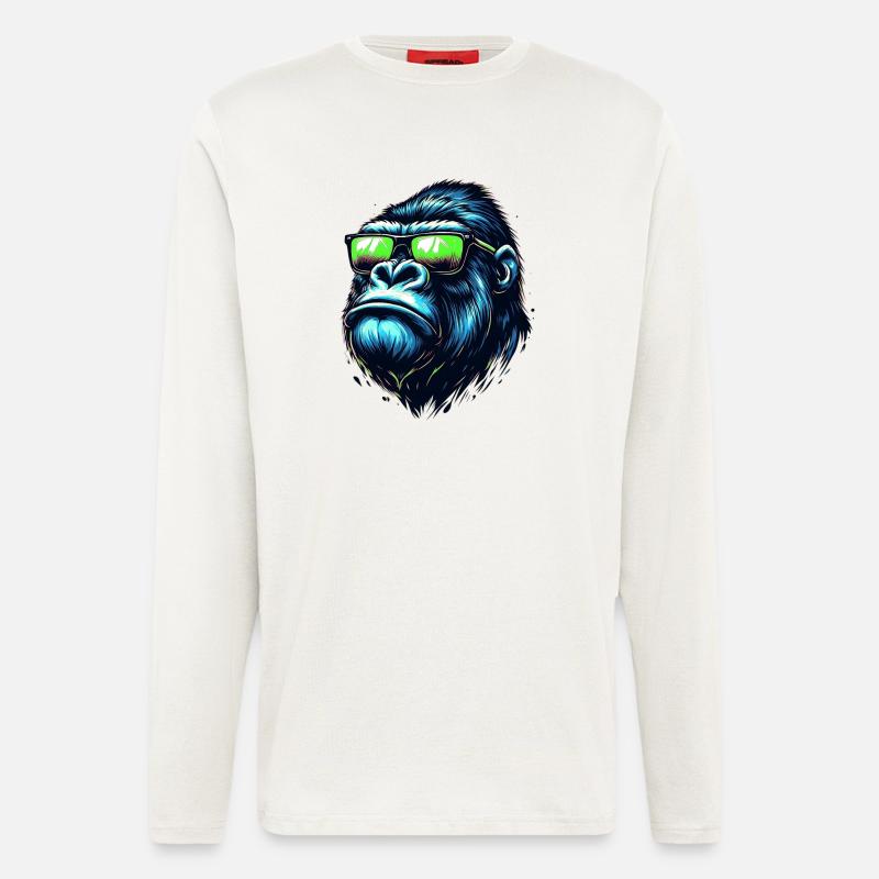 Gorilla - Langarmshirt - made by SPREAD  - OFF WHITE