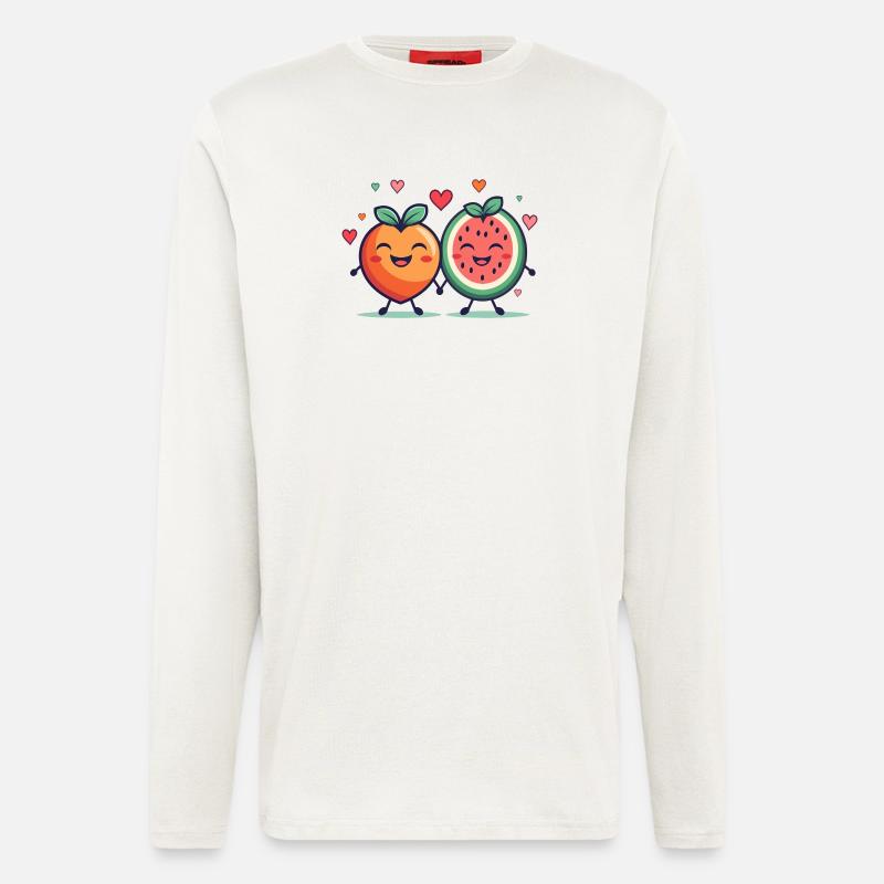 Fruchtige Leidenschaft, Liebe - Langarmshirt - made by SPREAD  - OFF WHITE