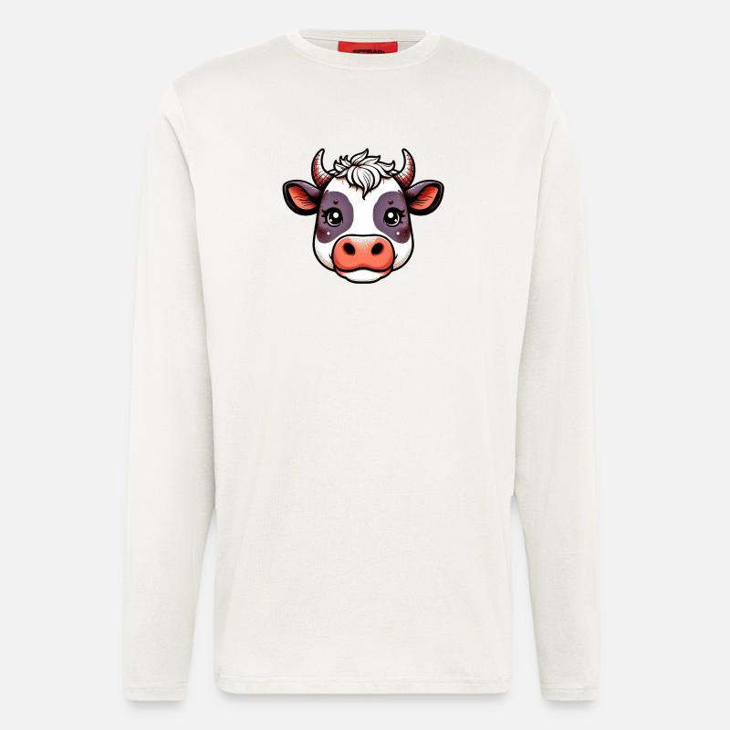 Kuh - Langarmshirt - made by SPREAD  - OFF WHITE