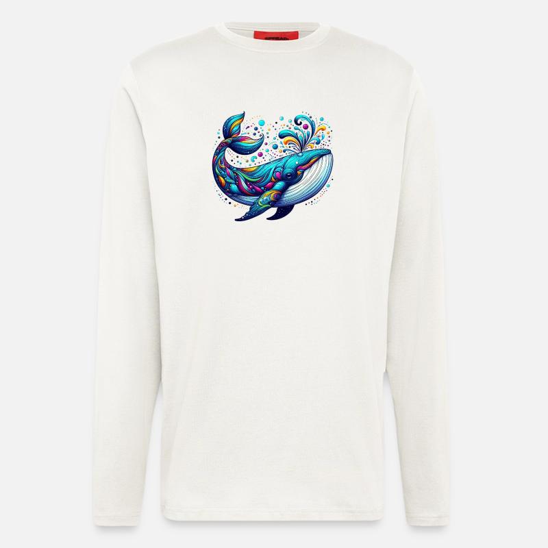 Wal - Langarmshirt - made by SPREAD  - OFF WHITE
