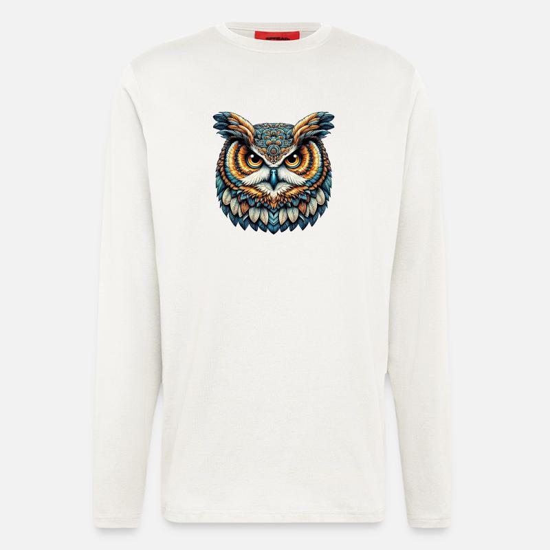 Eule - Langarmshirt - made by SPREAD  - OFF WHITE
