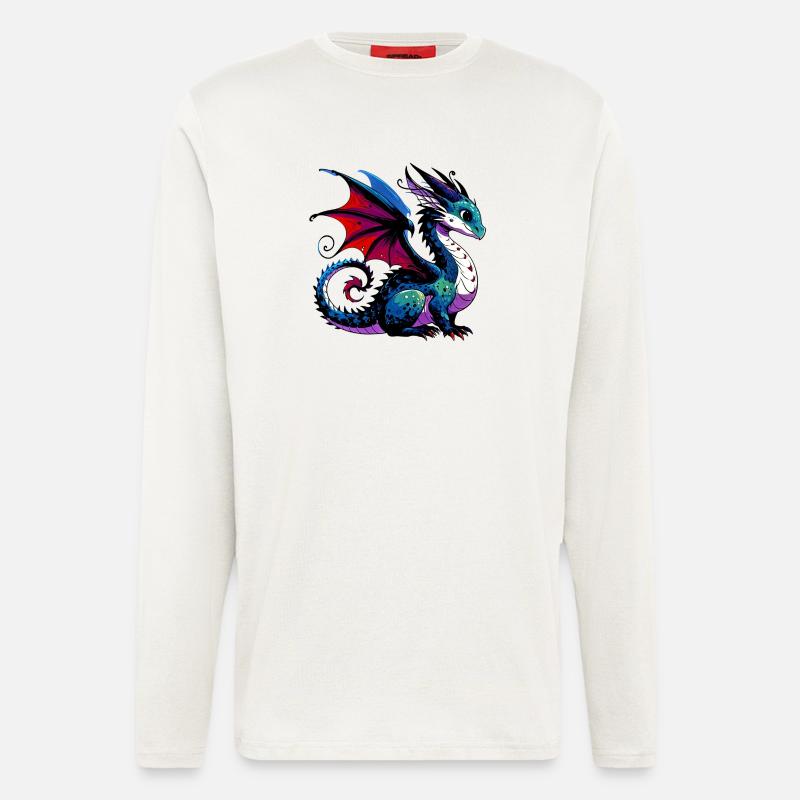 Drache - Langarmshirt - made by SPREAD  - OFF WHITE