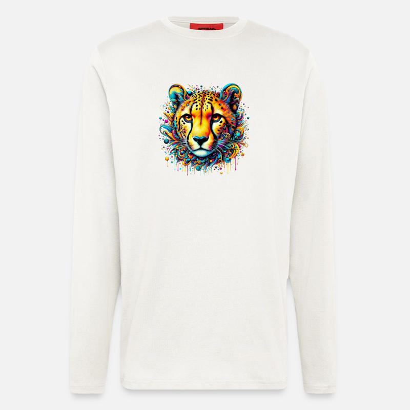 Gepard - Langarmshirt - made by SPREAD  - OFF WHITE