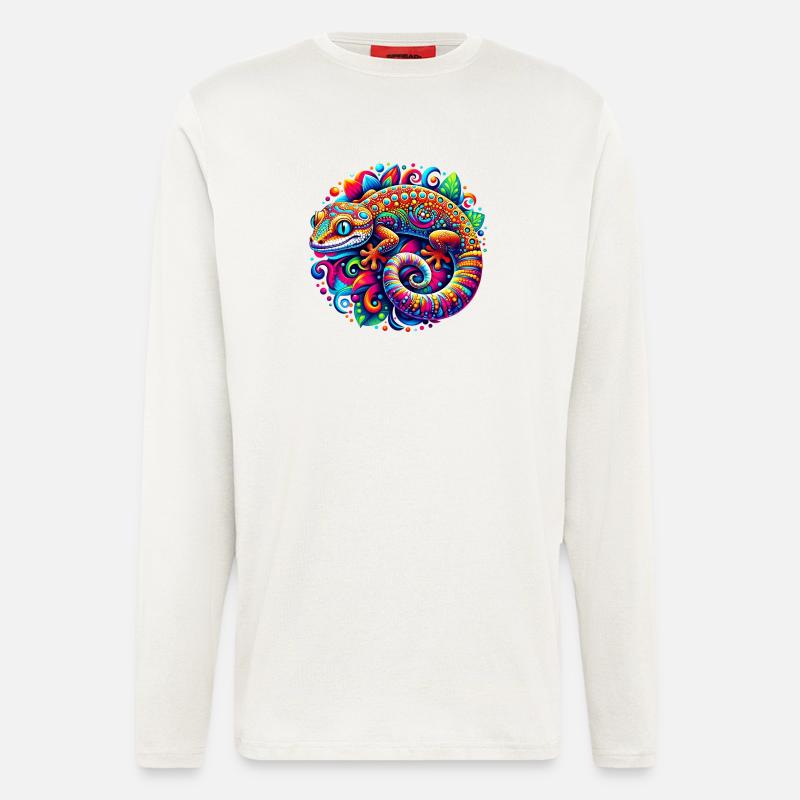 Gecko - Langarmshirt - made by SPREAD  - OFF WHITE