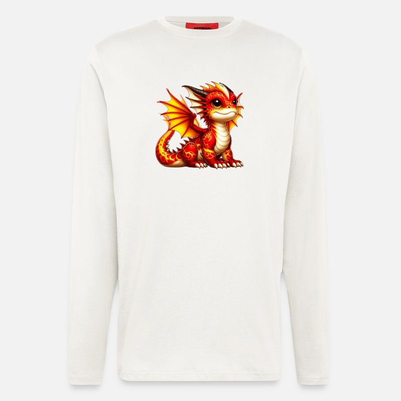 Drache - Langarmshirt - made by SPREAD  - OFF WHITE