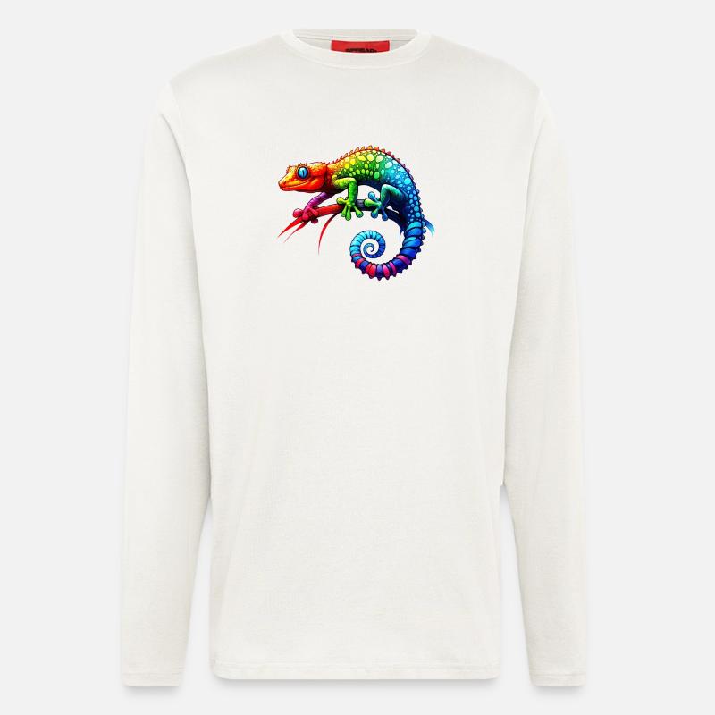 Gecko - Langarmshirt - made by SPREAD  - OFF WHITE