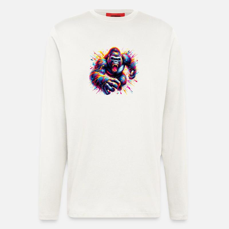 Gorilla - Longsleeve - made by SPREAD  - OFF WHITE