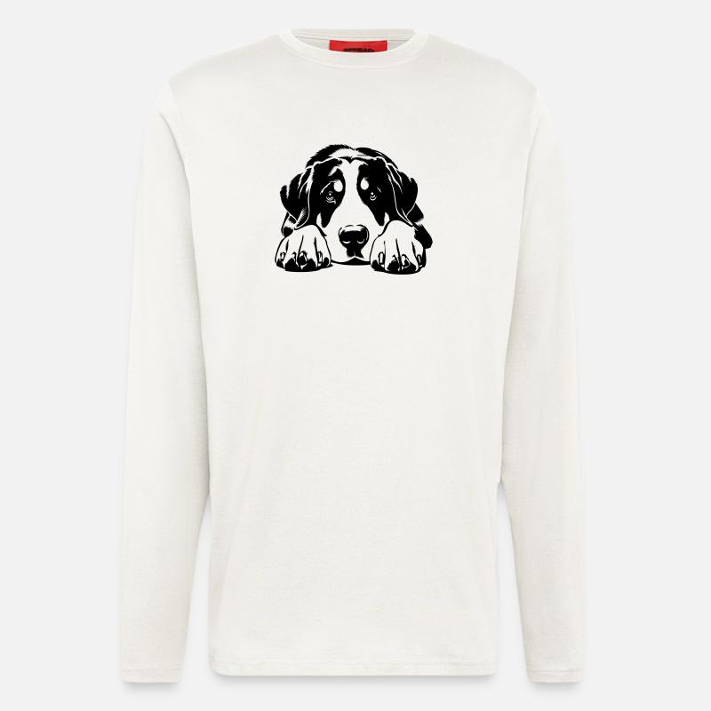 Großer Schweizer Sennenhund - Langarmshirt - made by SPREAD  - OFF WHITE