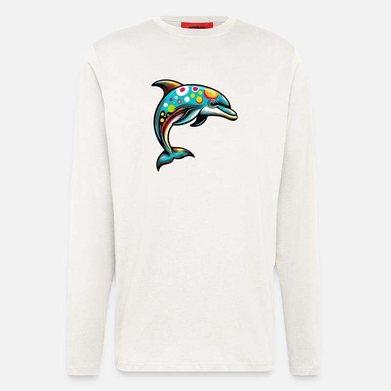 Delfin - Langarmshirt - made by SPREAD  - OFF WHITE