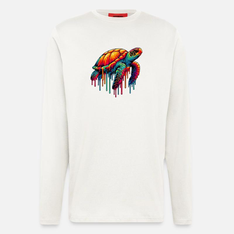 Schildkröte - Langarmshirt - made by SPREAD  - OFF WHITE