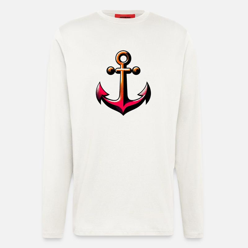 Ein Anker - Langarmshirt - made by SPREAD  - OFF WHITE