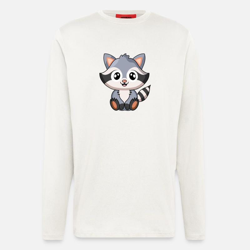 Waschbär - Langarmshirt - made by SPREAD  - OFF WHITE