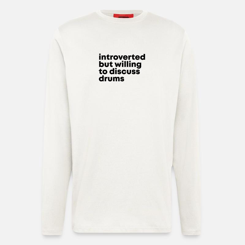 Trommel - Langarmshirt - made by SPREAD  - OFF WHITE