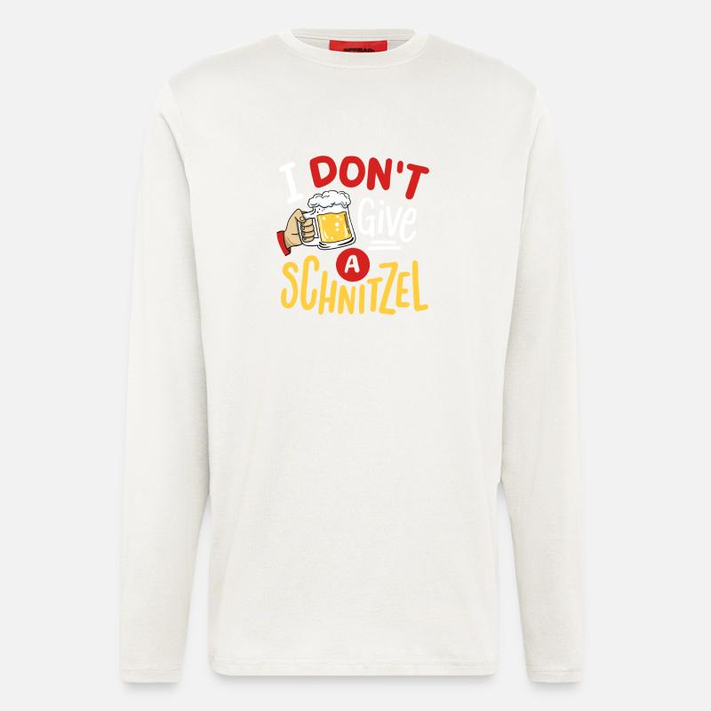Schnitzel Bier - Langarmshirt - made by SPREAD  - OFF WHITE