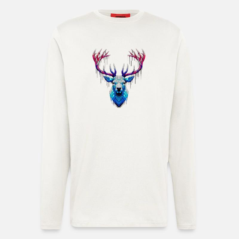 Eishirsch - Langarmshirt - made by SPREAD  - OFF WHITE