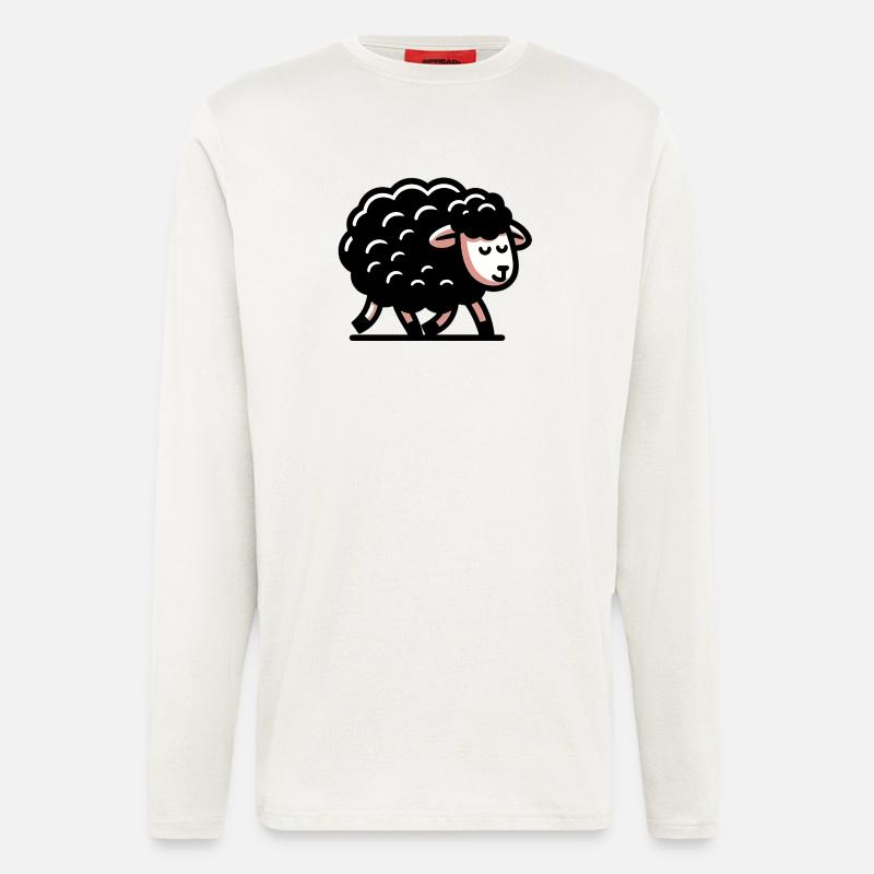 Schwarzes Schaf - Langarmshirt - made by SPREAD  - OFF WHITE