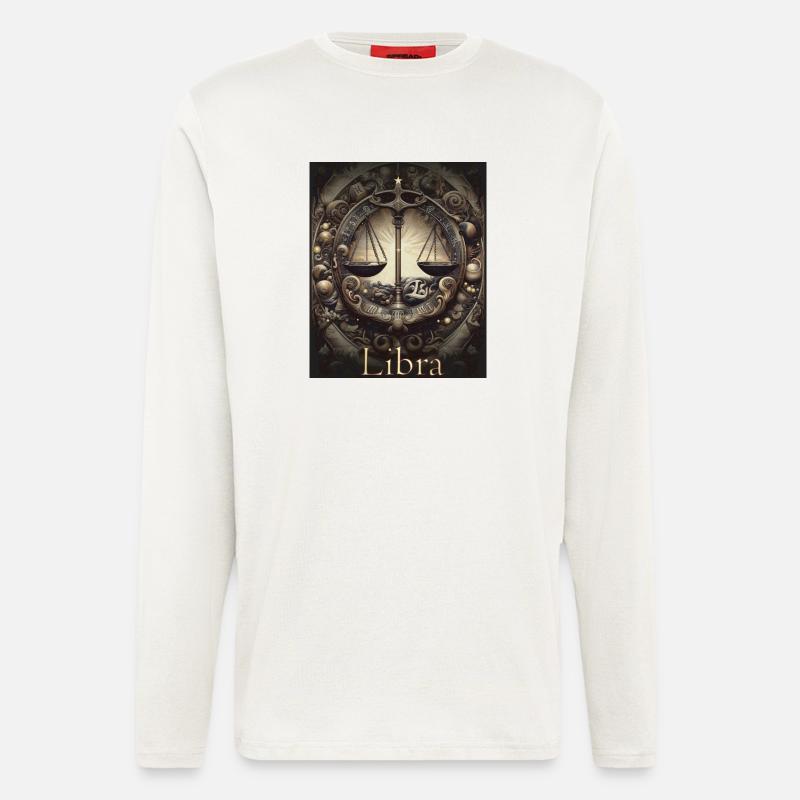 Libra Sternzeit Waage Sternzeichen - Waage - Langarmshirt - made by SPREAD - OFF WHITE