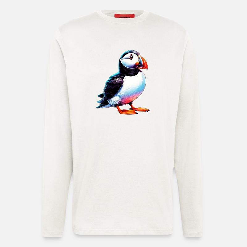 Papageitaucher - Langarmshirt - made by SPREAD  - OFF WHITE