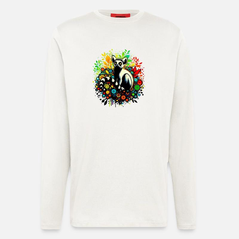 Lemur - Langarmshirt - made by SPREAD  - OFF WHITE