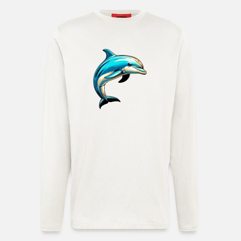 Delfin - Langarmshirt - made by SPREAD  - OFF WHITE