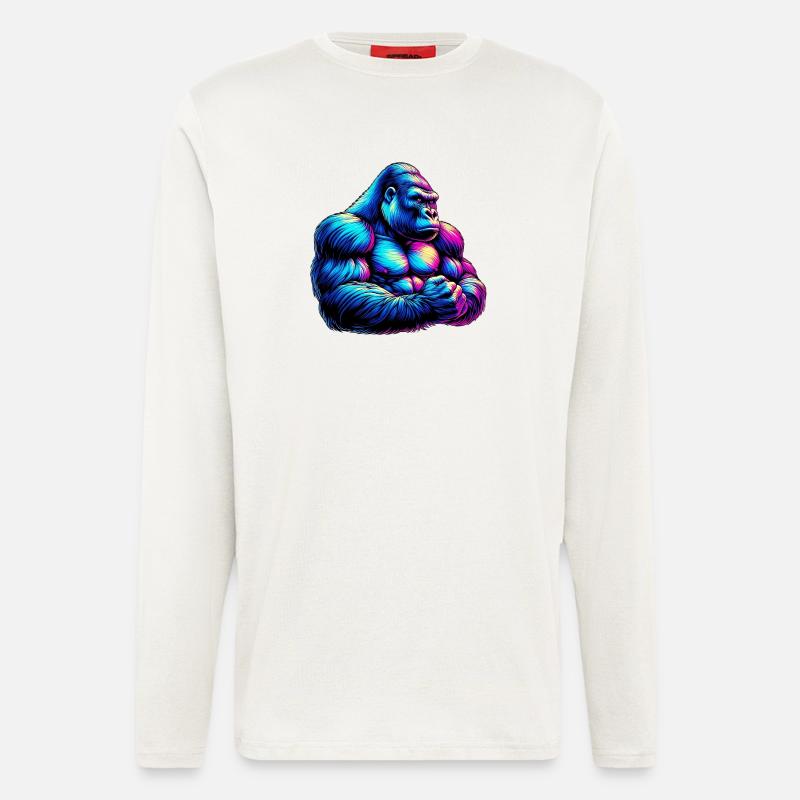 Gorilla - Langarmshirt - made by SPREAD  - OFF WHITE
