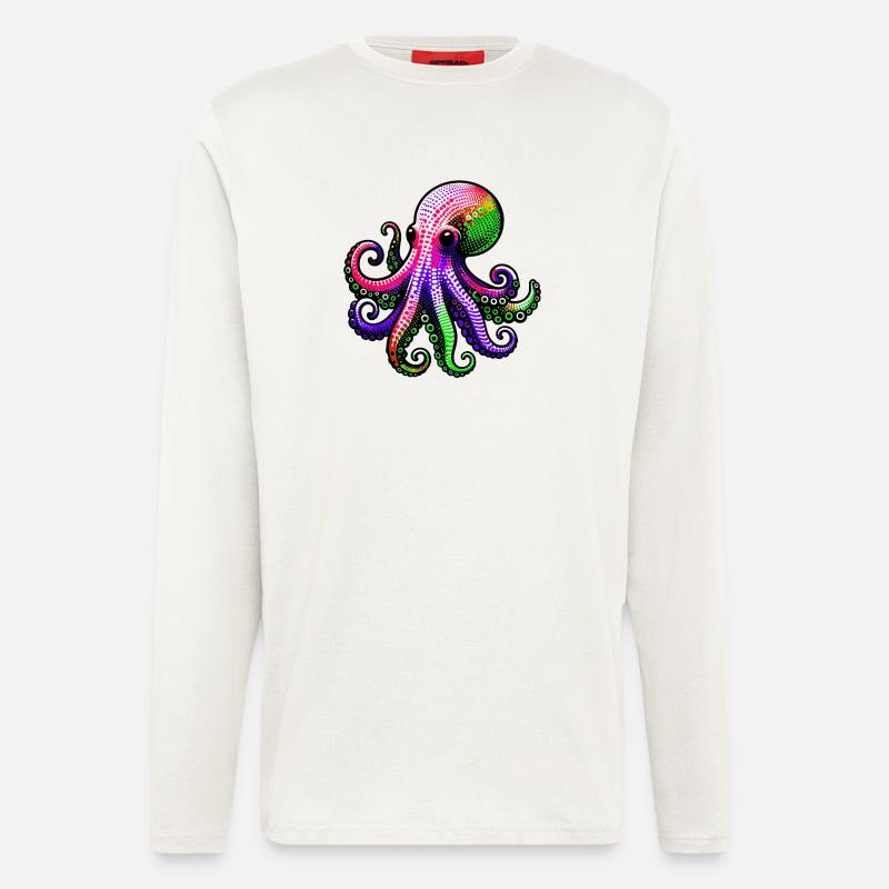 Octopus - Longsleeve - made by SPREAD  - OFF WHITE