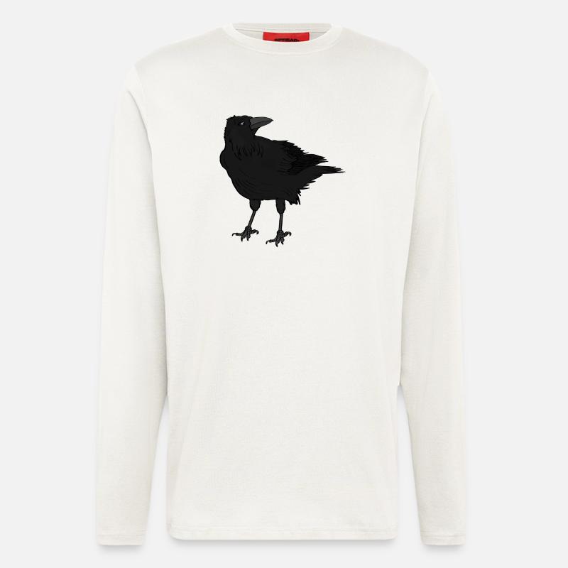A crow - Longsleeve - made by SPREAD  - OFF WHITE