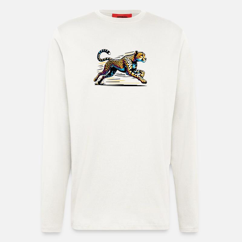 Gepard - Langarmshirt - made by SPREAD  - OFF WHITE