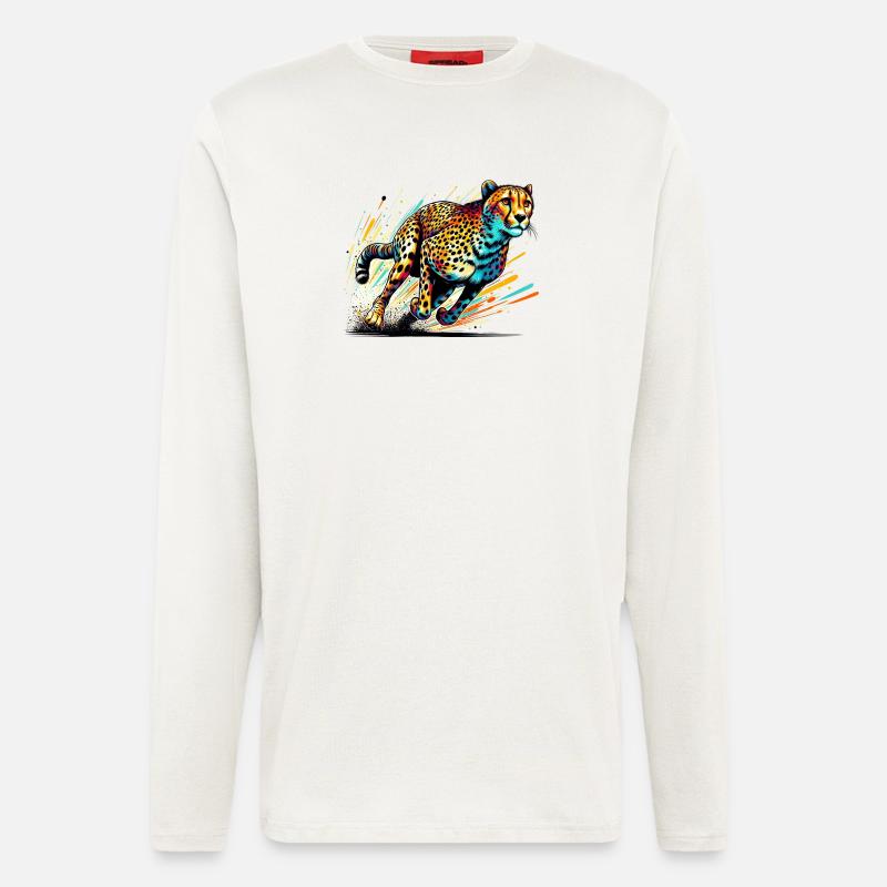 Gepard - Langarmshirt - made by SPREAD  - OFF WHITE