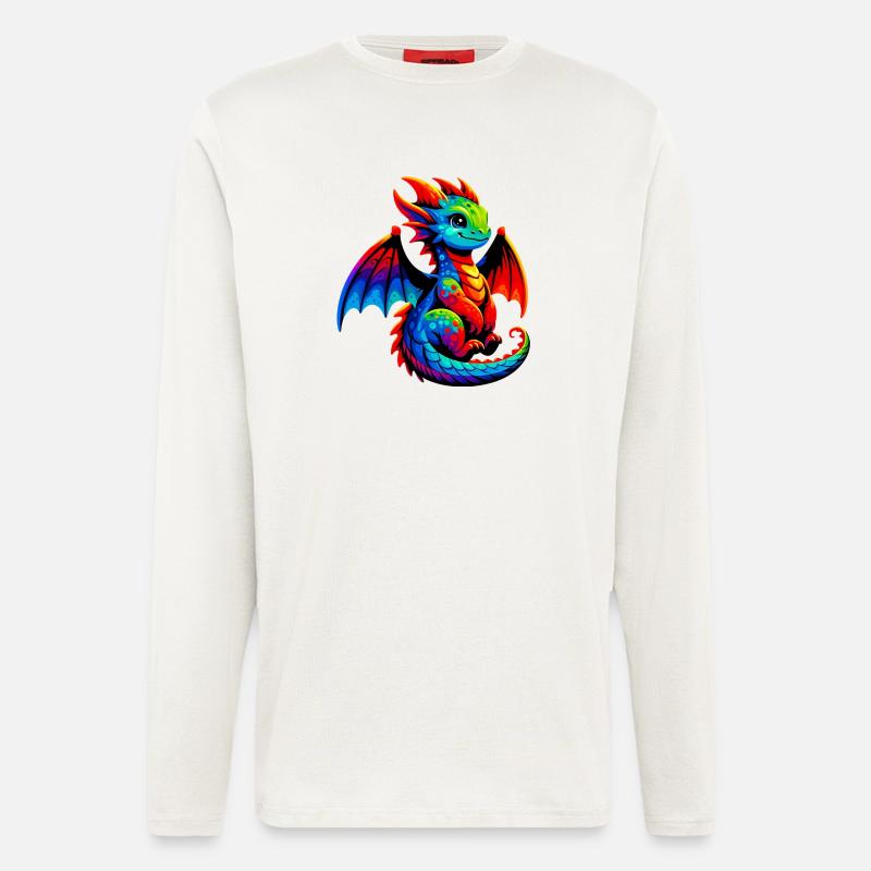 Drache - Langarmshirt - made by SPREAD  - OFF WHITE