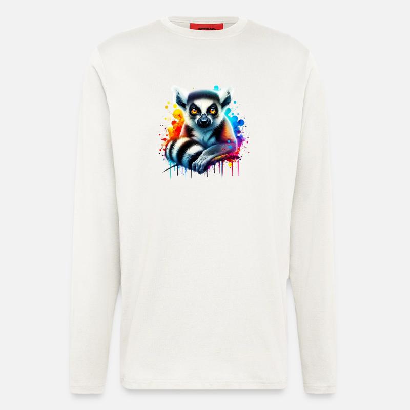 Lemur - Langarmshirt - made by SPREAD  - OFF WHITE