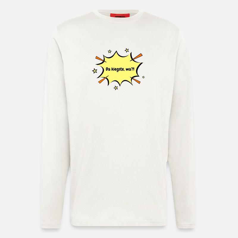 Berlin Da kiekste wa?! - Langarmshirt - made by SPREAD  - OFF WHITE