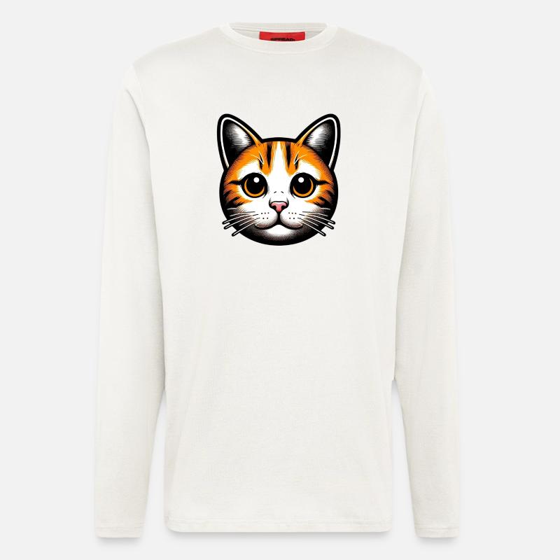 Katze - Langarmshirt - made by SPREAD  - OFF WHITE