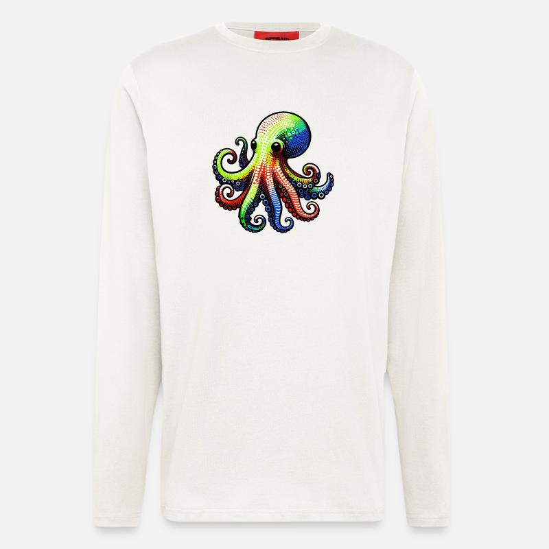 Octopus - Longsleeve - made by SPREAD  - OFF WHITE
