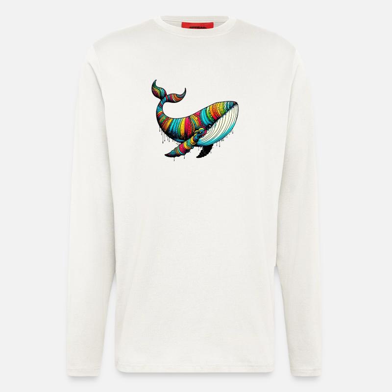 Wal - Langarmshirt - made by SPREAD  - OFF WHITE