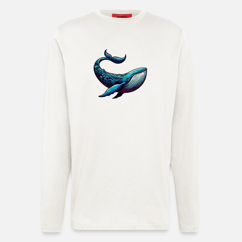 Wal - Langarmshirt - made by SPREAD  - OFF WHITE