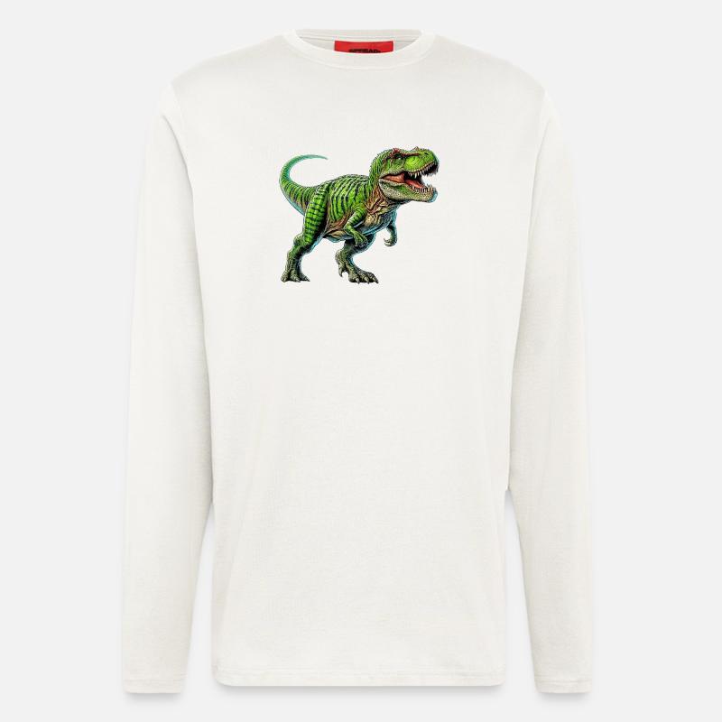 Dinosaurier - Langarmshirt - made by SPREAD  - OFF WHITE