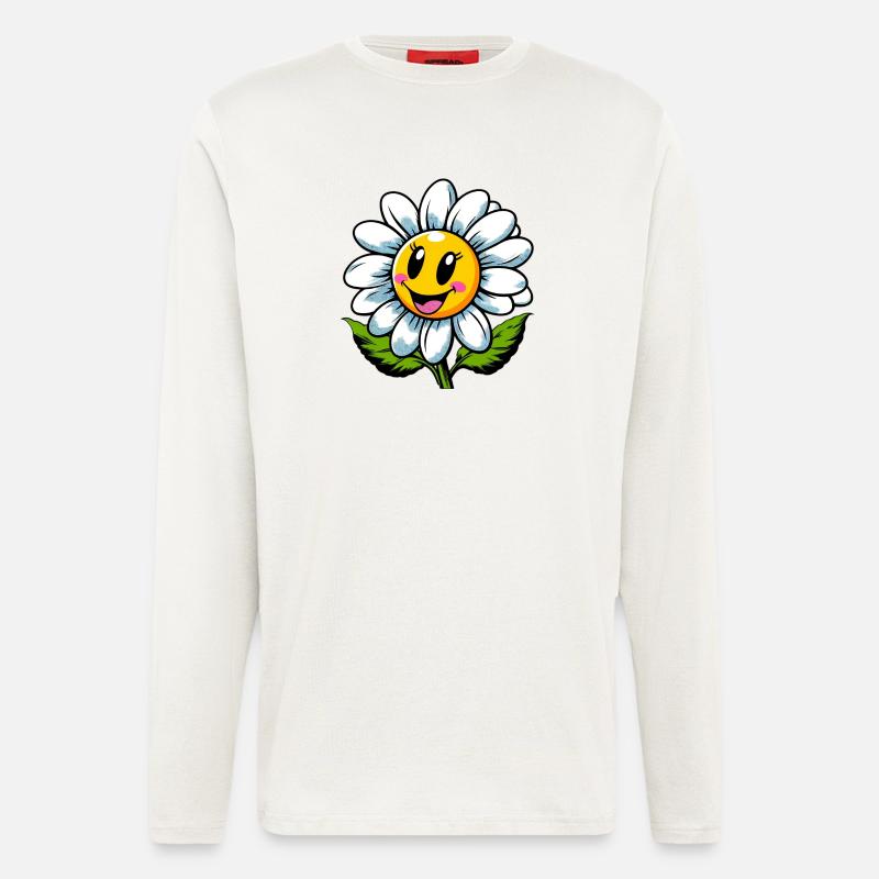 Gänseblümchen - Langarmshirt - made by SPREAD  - OFF WHITE