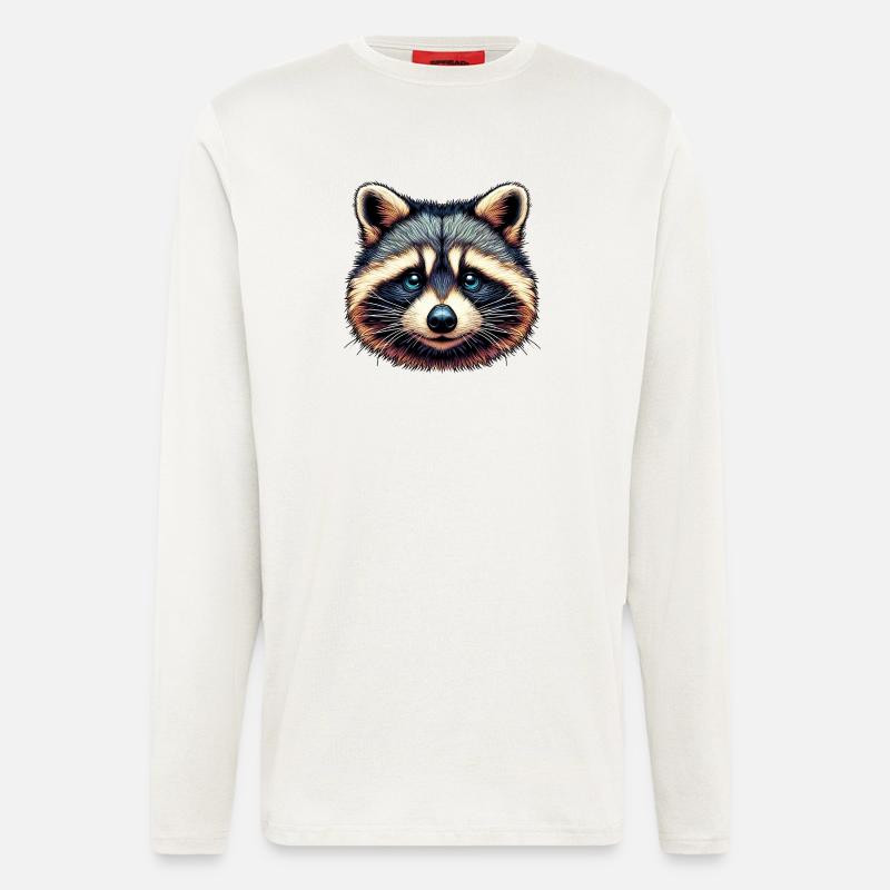 Waschbär - Langarmshirt - made by SPREAD  - OFF WHITE