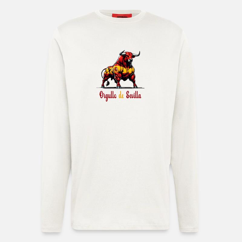 Der Stolz Sevilla Flagge Design - Langarmshirt - made by SPREAD  - OFF WHITE