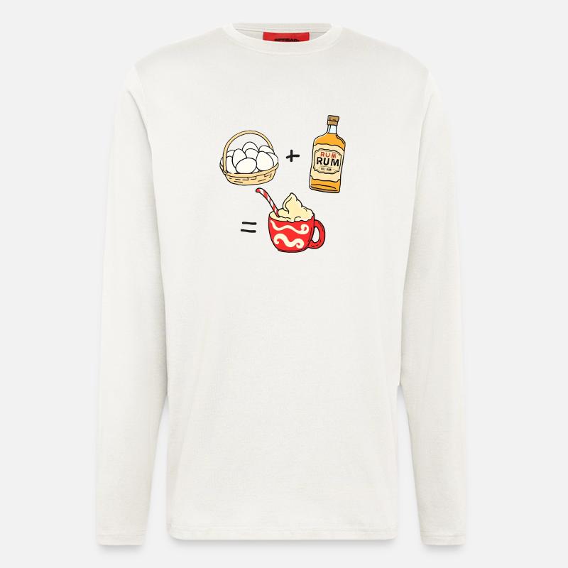 Eierpunsch - Langarmshirt - made by SPREAD - OFF WHITE