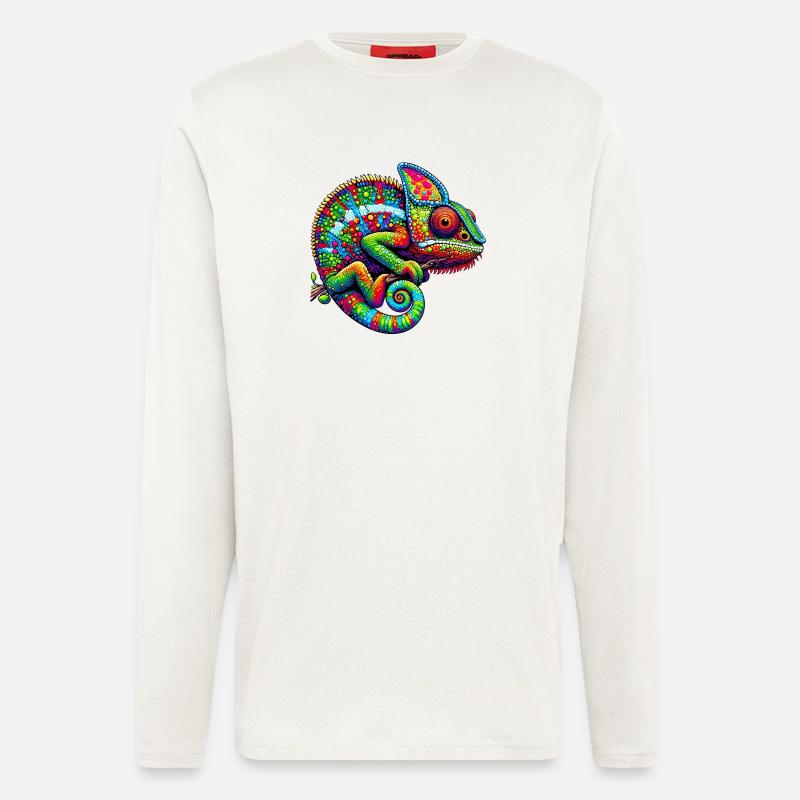 Chameleon - Longsleeve - made by SPREAD  - OFF WHITE