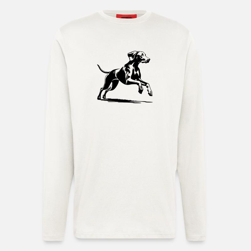 Weimaraner - Longsleeve - made by SPREAD  - OFF WHITE