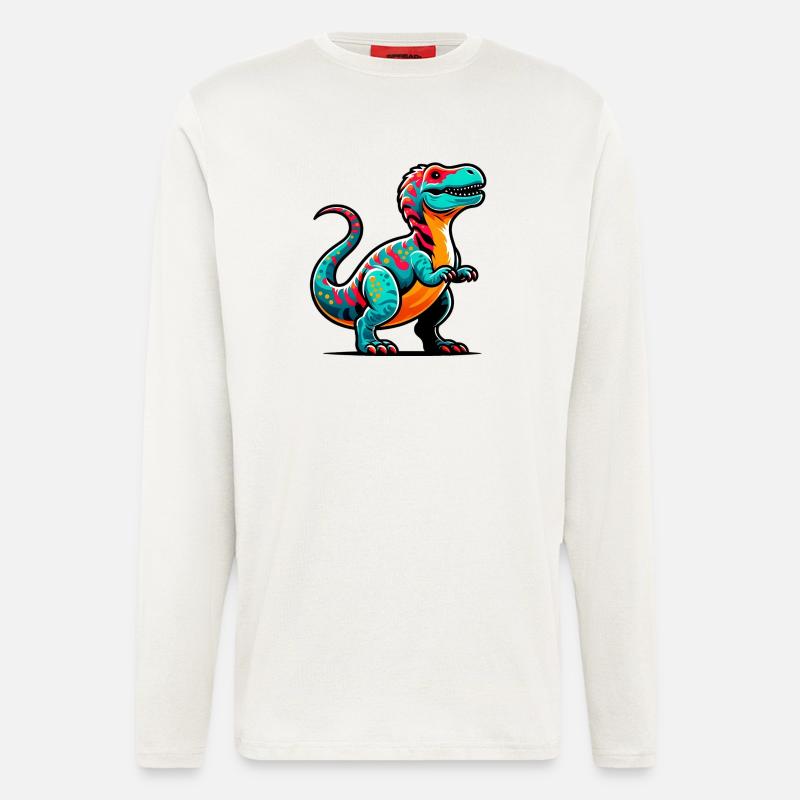 Dinosaurier - Langarmshirt - made by SPREAD  - OFF WHITE