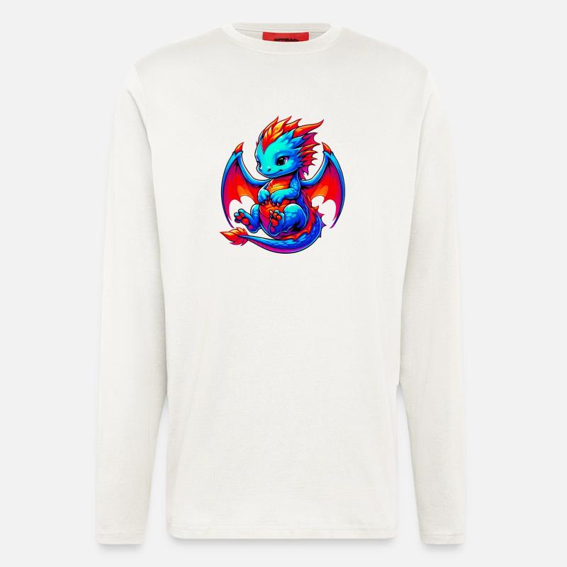 Drache - Langarmshirt - made by SPREAD  - OFF WHITE