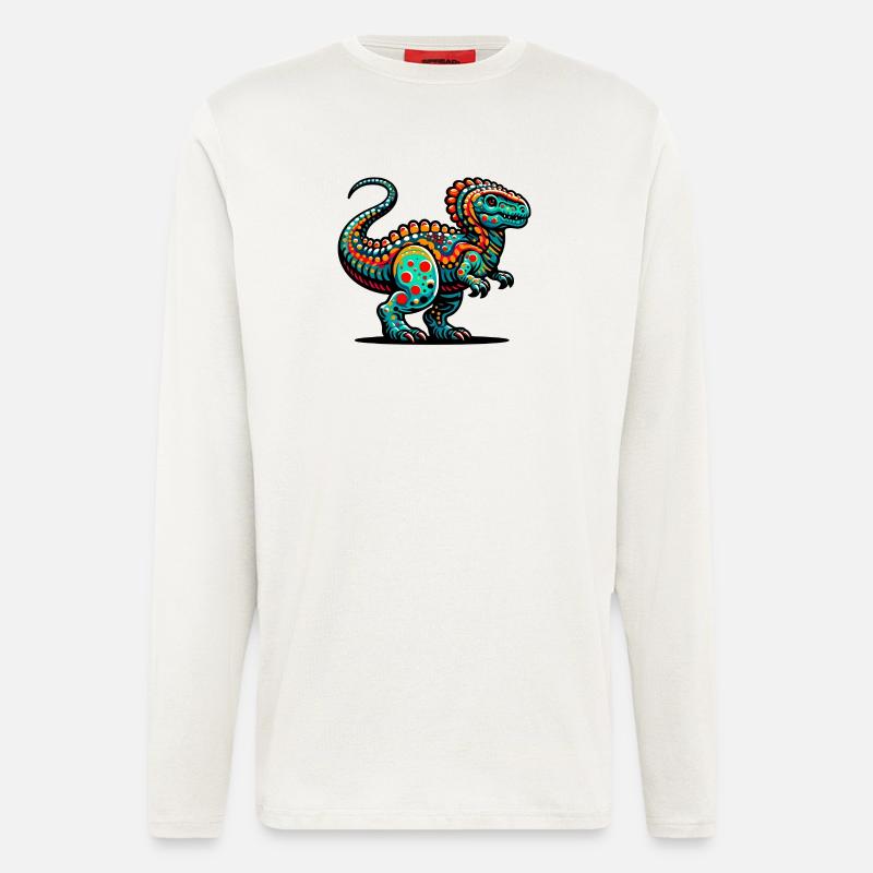 Dinosaurier - Langarmshirt - made by SPREAD  - OFF WHITE