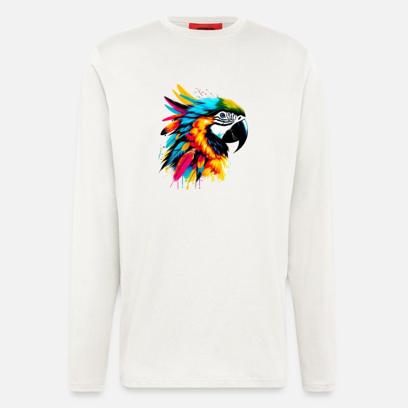 Papagei - Langarmshirt - made by SPREAD  - OFF WHITE